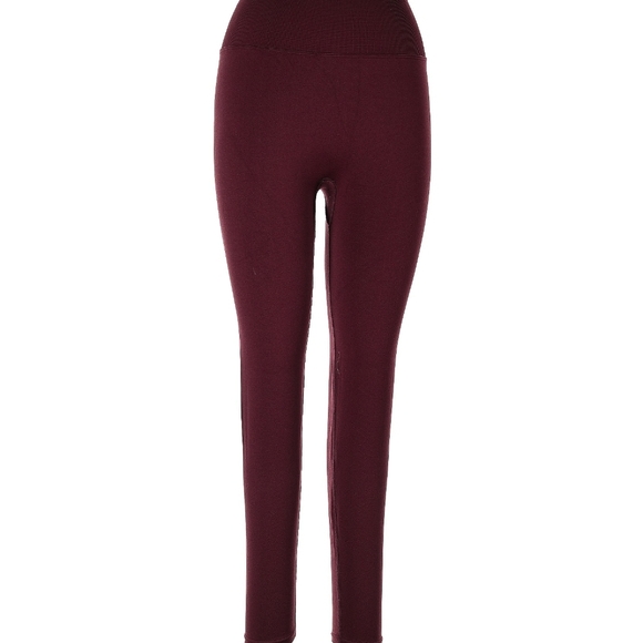 PINK Victoria's Secret Burgundy Leggings - Picture 3 of 4